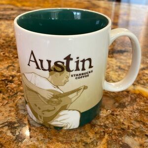 ☕️ Guitar🎸town Austin 2011 LtdEd. Star⭐️bucks Collector Series 16 oz ☕️